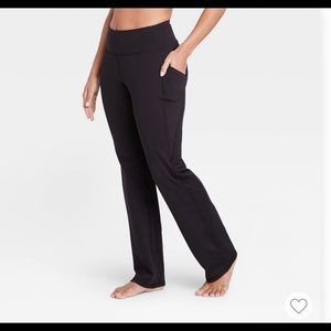 High Waist Curvy Straight Leg Pants